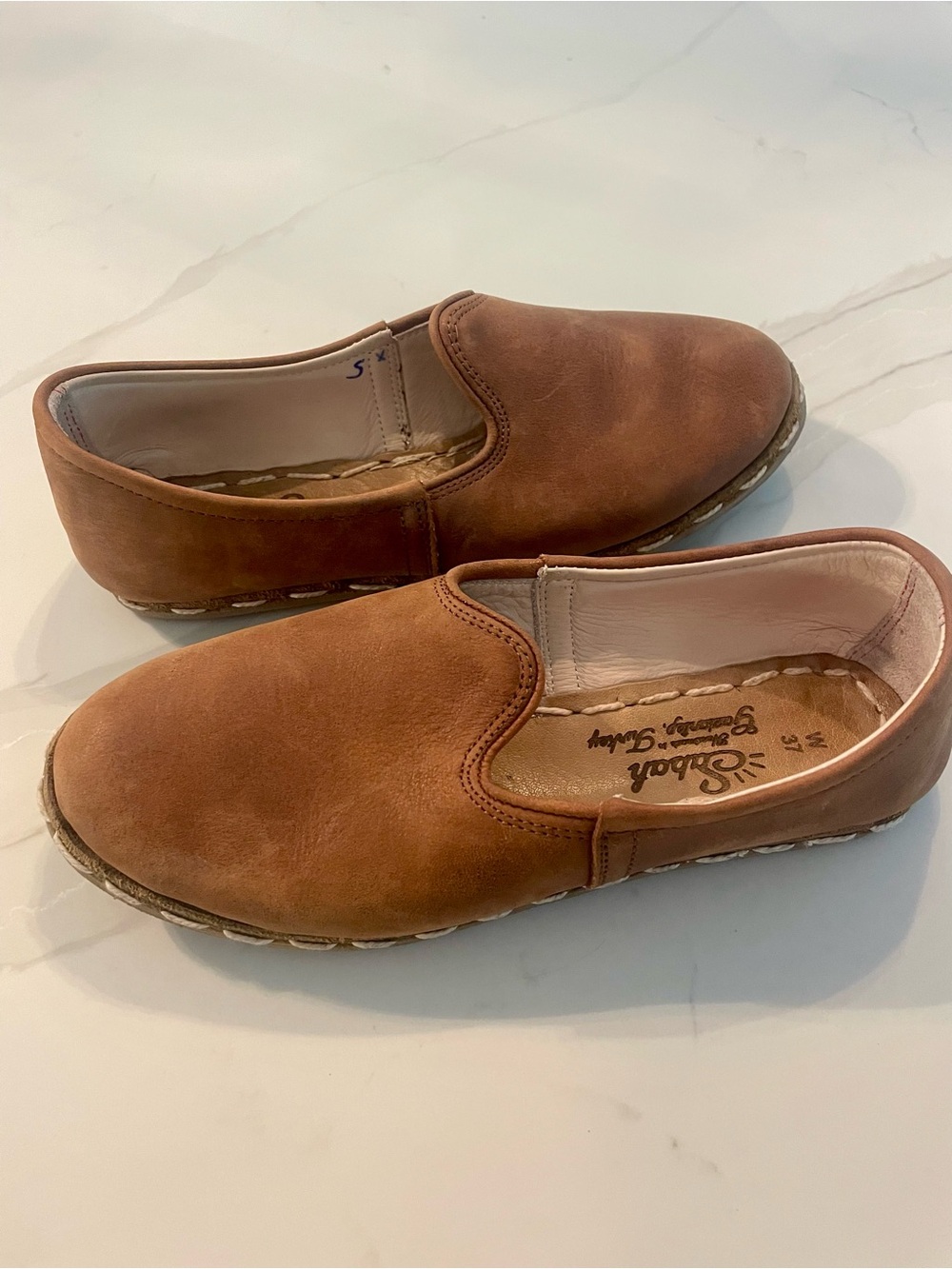 Sabah Fort Worth Brown Leather Slip-On Shoe in size 37 EU (or 6-6.5 US) - Picture 7 of 11
